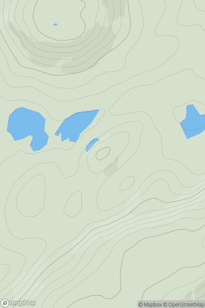 Thumbnail image for Creag an Fhir-eoin [Glen Affric to Glen Moriston] showing contour plot for surrounding peak